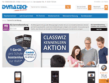 Tablet Screenshot of dynatech.de